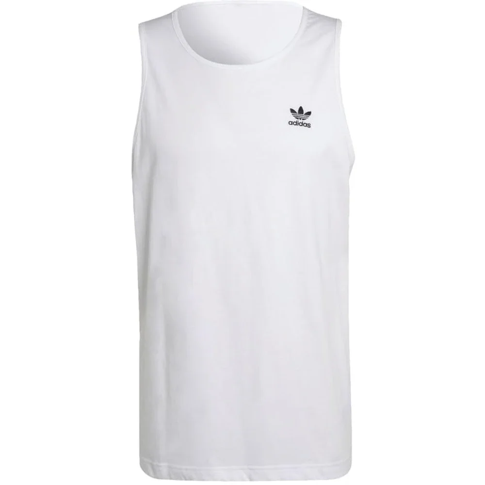 Adidas Men's Essentials Trefoil Tank Top White Size 2XL JF6601